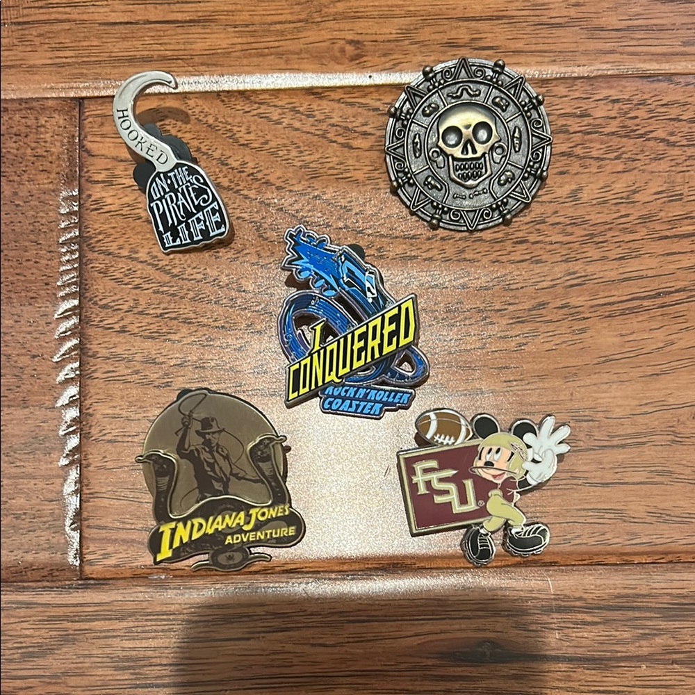 Disney and Adventure Theme Pin Set